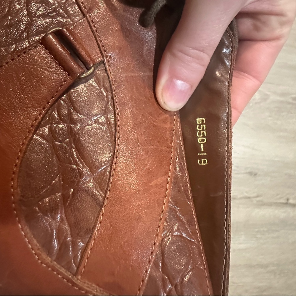 Vintage Rare Leather Oxfords by The Leather Collection Made in Brazil Size 8.5 👑 - Picture 7 of 8